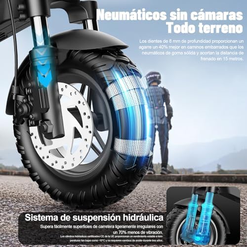  Patinete Eléctrico para Adultos/Ancianos con Autonomía de 25-30 km YF013
| Patinete Eléctrico con Asiento desmontable Y