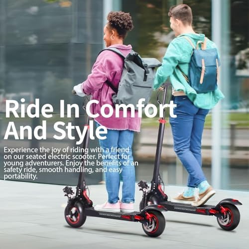 800W Patinete eléctrico para Adultos, 48 V 10" Plegable, Autonomía 35-45 km | Perfecto para Ciudad y Ruta