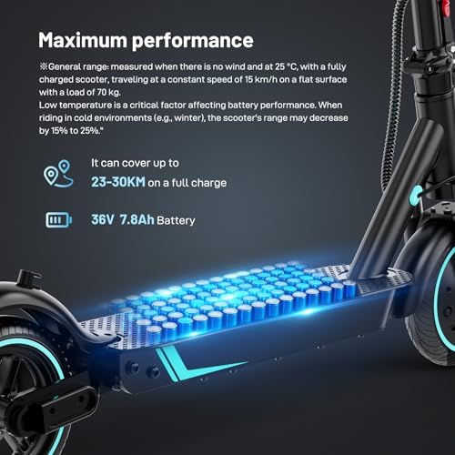 RCB R17/R19 Patinete Eléctrico para Adultos, Potente Motor, Alcance Extendido, Control Remoto Por App