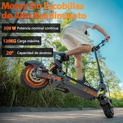 Kukirin G2 Patinete Eléctrico para Adultos, Scooter Eléctrico, Autonomía 55KM, Neumáticos de 10", Freno de Disco, Alérgi